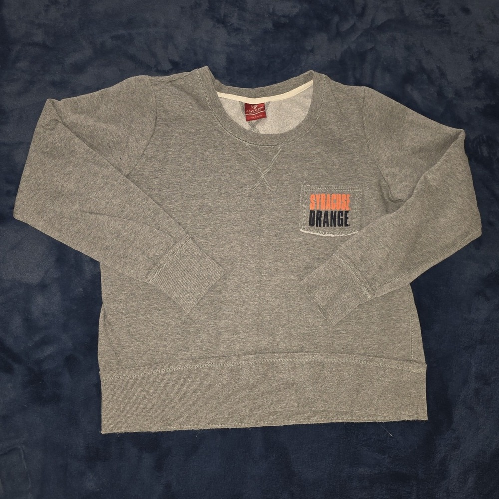 Women's Syracuse University Orange NCAA Colosseum Gray Sweatshirt Size‎ Large